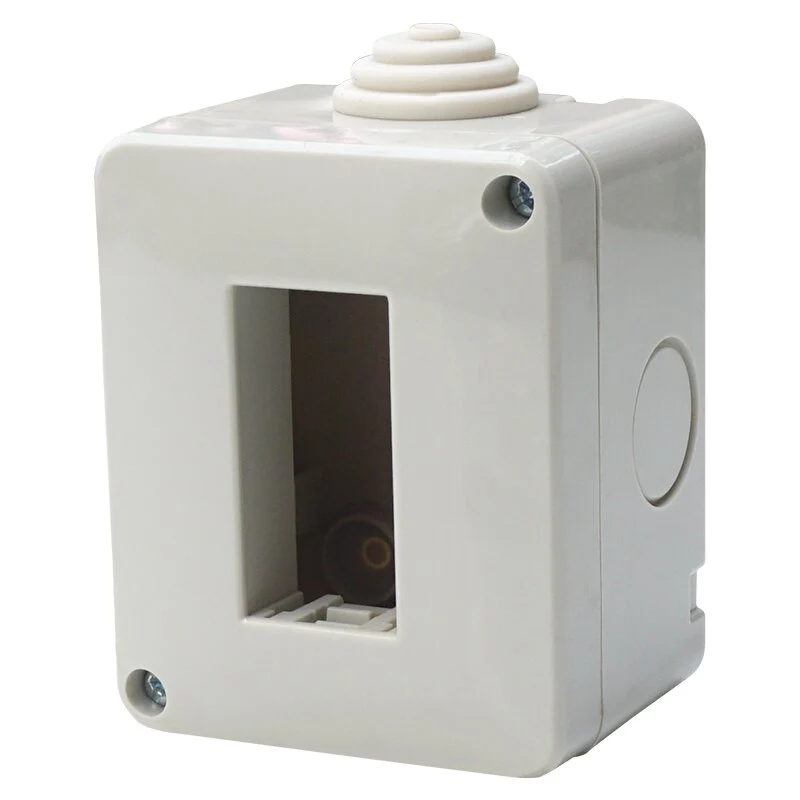 CUSTODIA ESTERNO IP40 1 POSTI GRIGIO CHIARO COMPATIBILE VIMAR PLANA | ETTROIT | EV2501