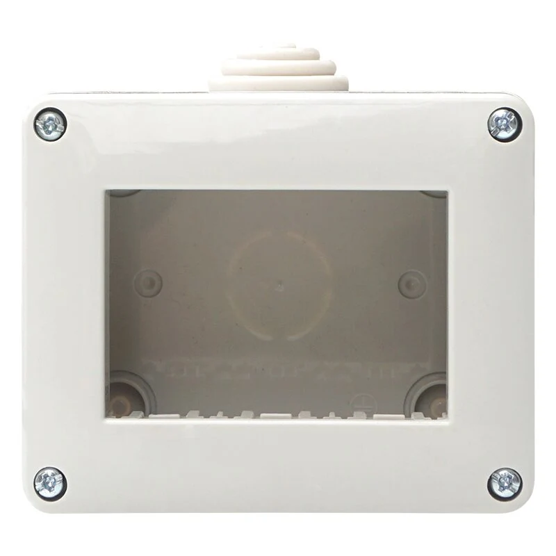 SUPPORTO SCATOLA ESTERNO IP40 3 POSTI GRIGIO CHIARO COMPATIBILE VIMAR PLANA | ETTROIT | EV2503