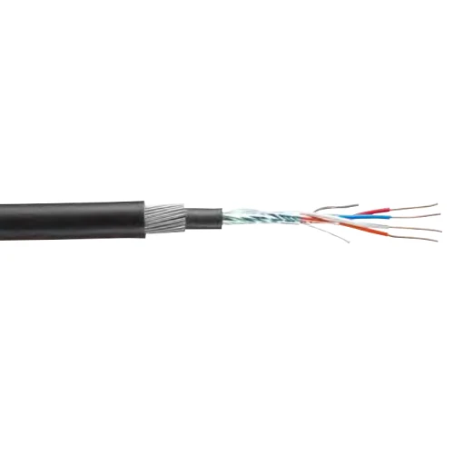 0.50mm 2P Solid Bare Rame puro Shield Al Foil Armor PE LSZH ENAT Contorl And Instrumentation Cable