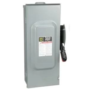 100A 240VAC 250VDC 2 Pole Heavy Duty Outdoor Safety Switch H223NRB con Sistema di Fissaggio