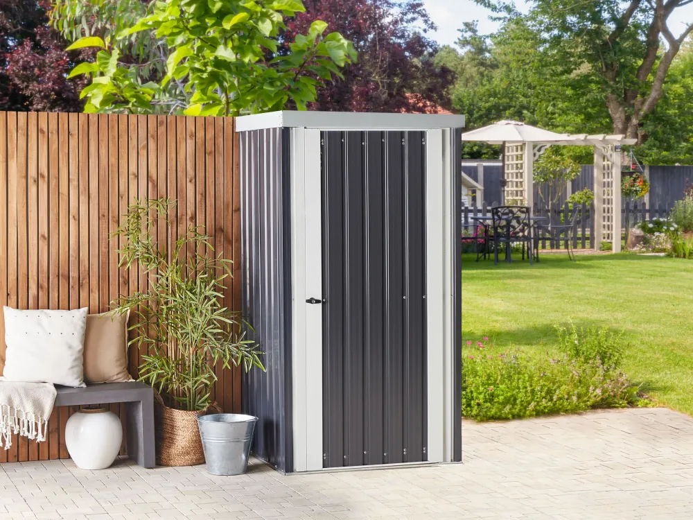 Steel Garden Shed Grey UMBRIA