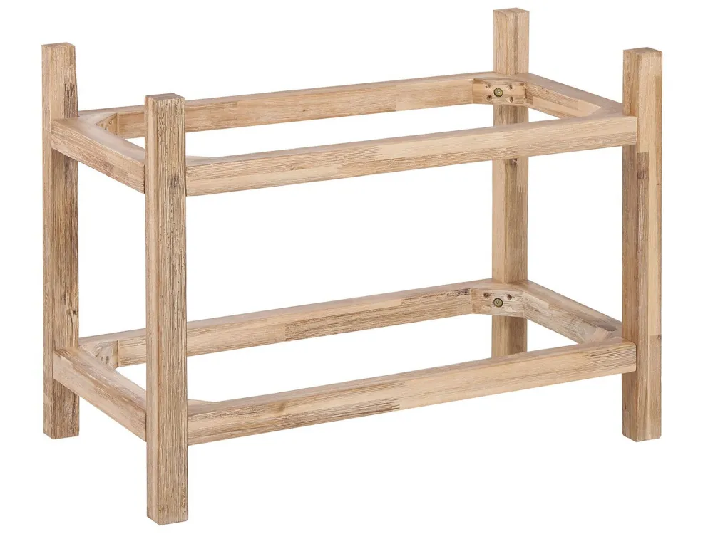 2 Tier Faux Concrete Shelf Grey OLIENA con Garanzia