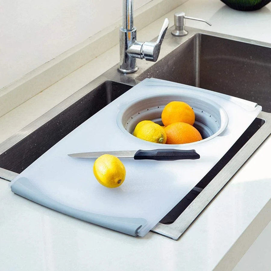 Scolapiatti 2 1 universale innovativo e multifunzione tagliere da lavello utensili da cucina