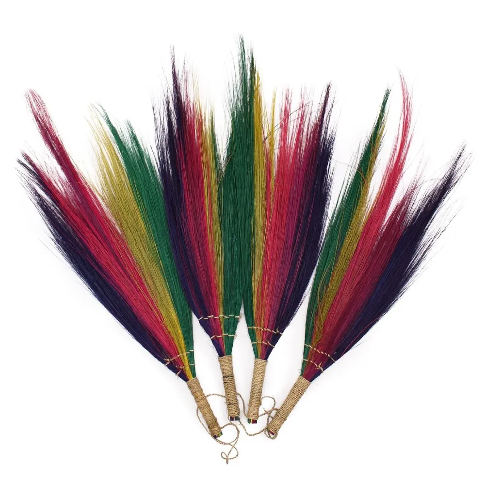 Set di 4 scope di erba di pampas colori arcobaleno