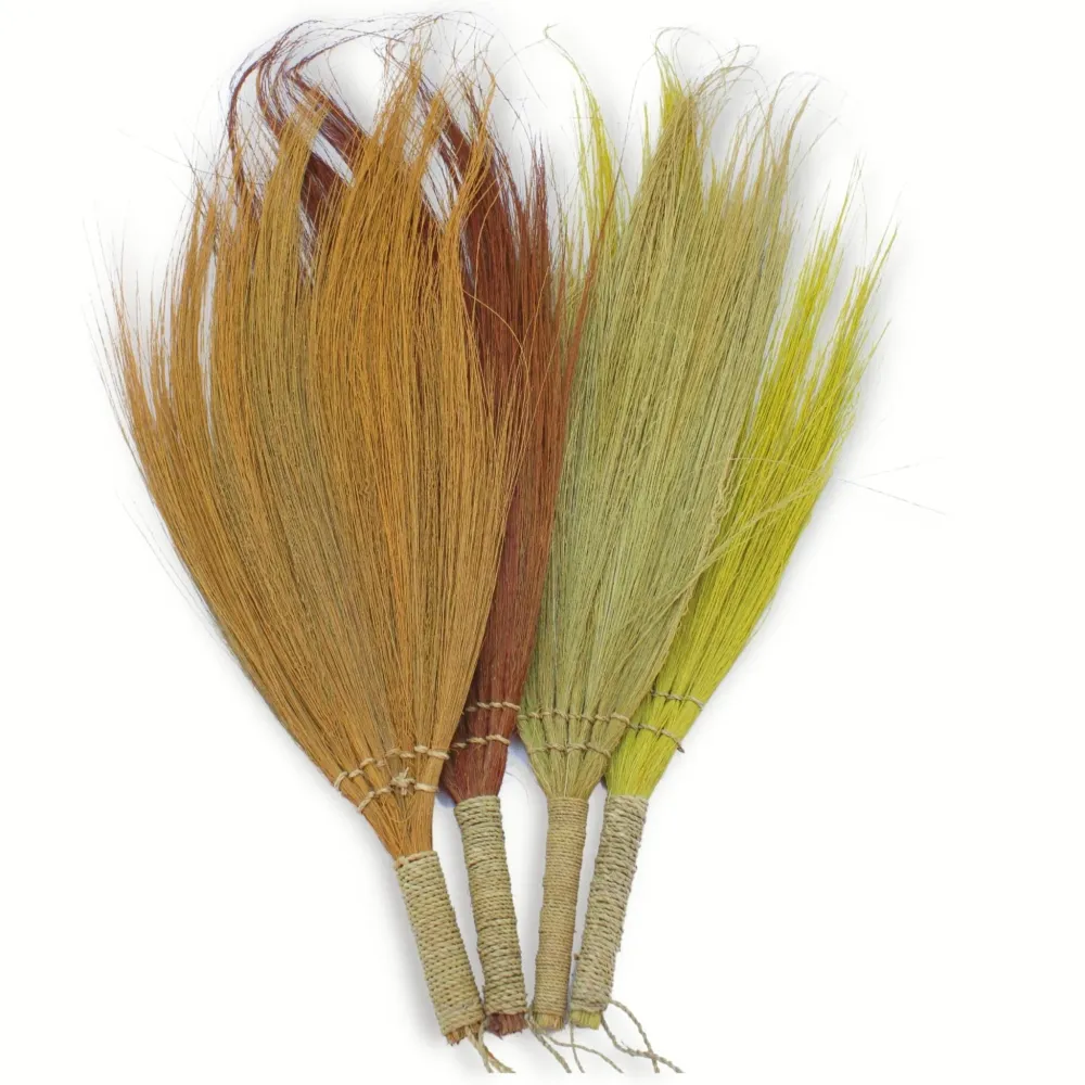 Set di 4 scope lunghe colori naturali Pampus
