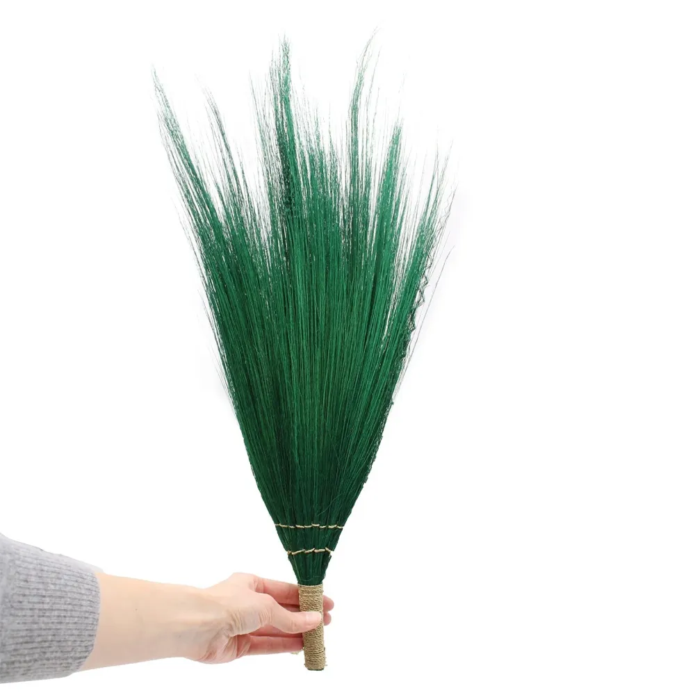 Set da 4 Scopini Lunghi Erba di Pampas Colori Vivaci