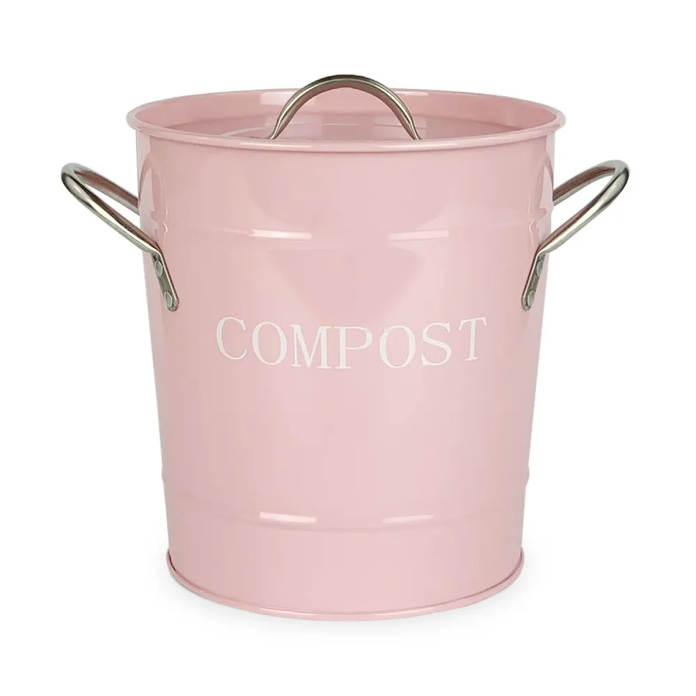 Secchio spazzatura Isabelle Rose pattumiera umido Shabby chic metallo 5170