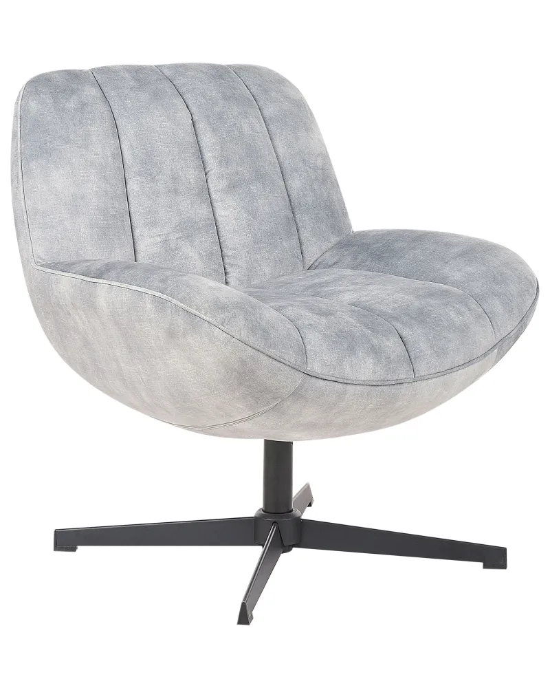 Chair Footstool LIA Footstool Velluto Light Grey