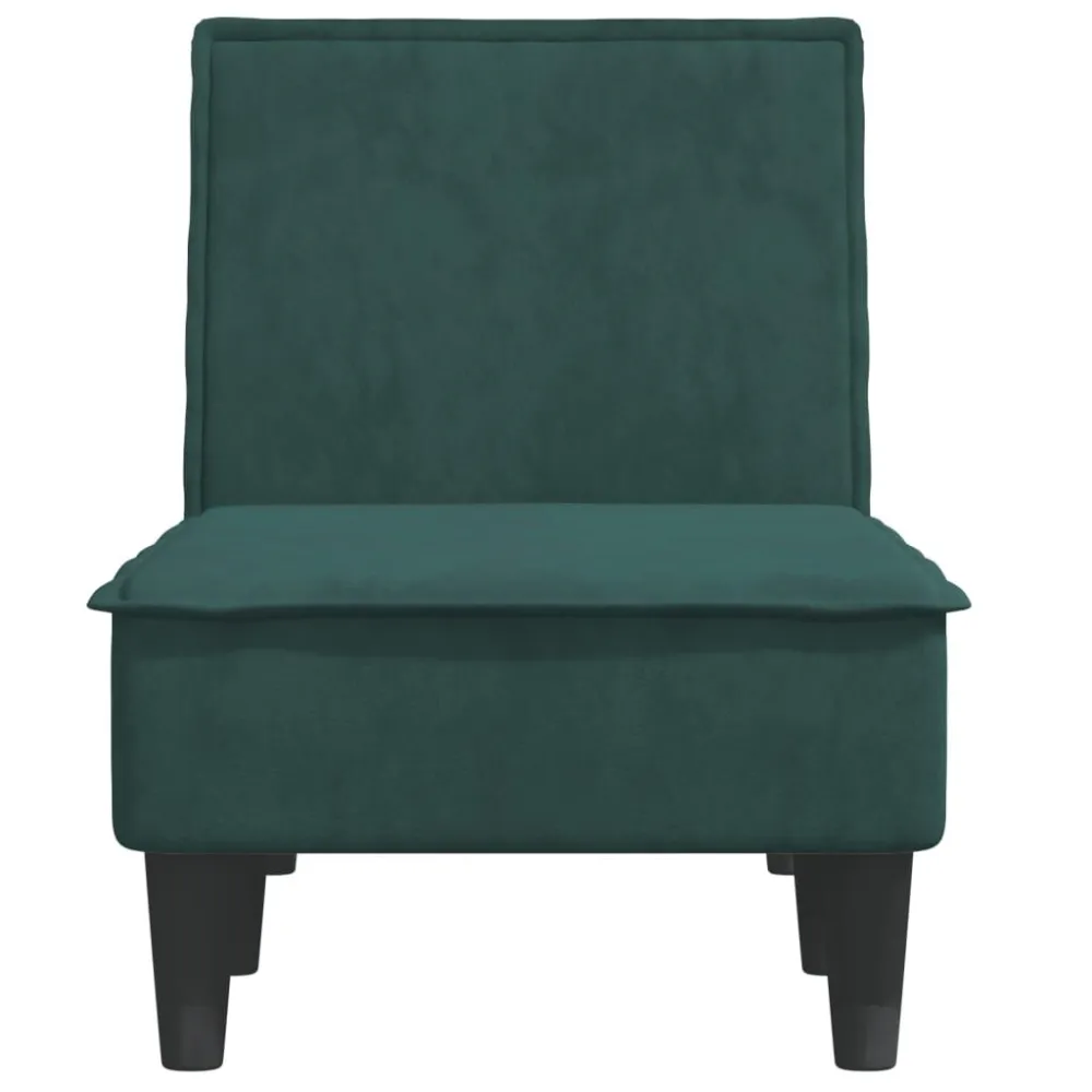 Chaise Longue Velluto Verde Ombroso