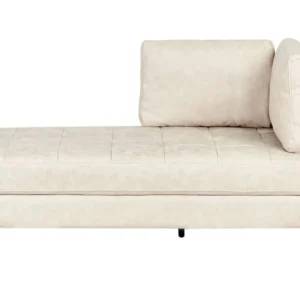 Chaise lounge ecopelle nocciola chiaro lato destro REBAIS