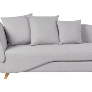 Chaise Lounge tessuto con contenitore grigio palese lato sinistro MERI II