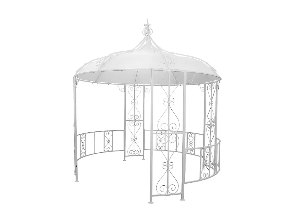 Chiosco telo D300 x H290cm Metallo Bianco Stile Ferro battuto TILCARA