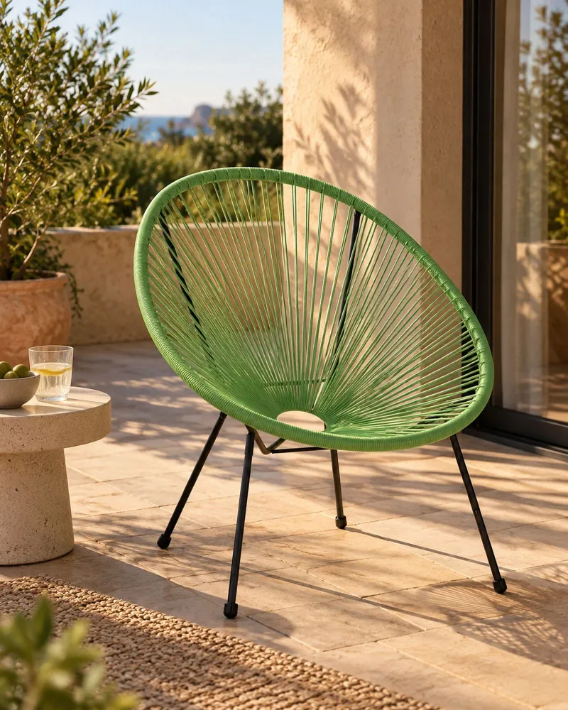 Design Esclusivo Sedia da giardino ACAPULCO II Verde