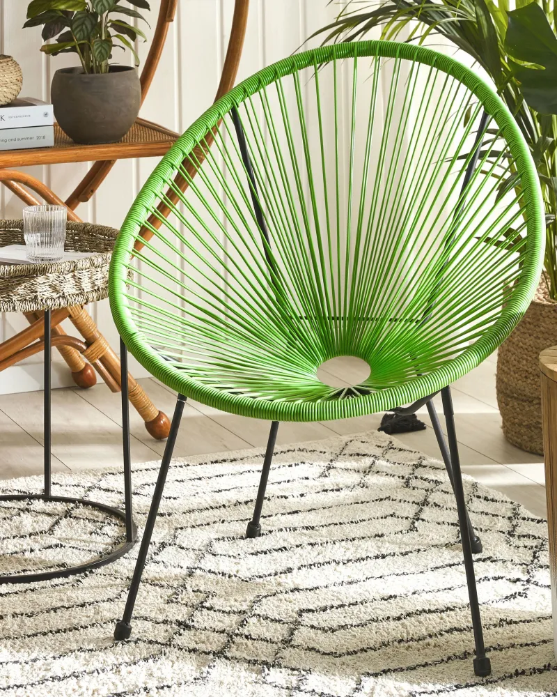 Design Esclusivo Sedia da giardino ACAPULCO II Verde