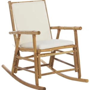 Garden Rocking Chair FRIGOLE Bambù Wood Light Wood