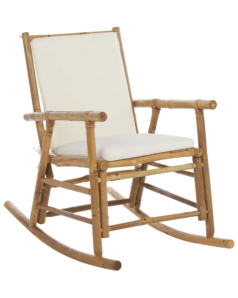 Garden Rocking Chair FRIGOLE Bambù Wood Light Wood