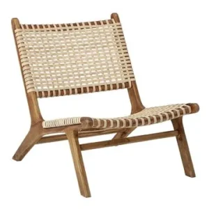 Keila Sedia lounge teak Bloomingville - 78cm