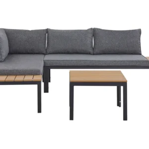 Lounge Set PIENZA Polimero Wood Grey Reversible 4 Seater