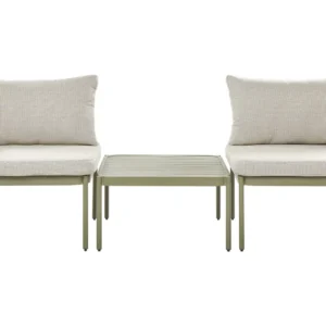 Lounge Set TERRACINA Aluminium Olive Green Reversibile 2 Seater