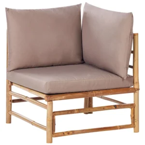 Modulo angolare da giardino CERRETO Legno di bambù Tortora Legno Massello