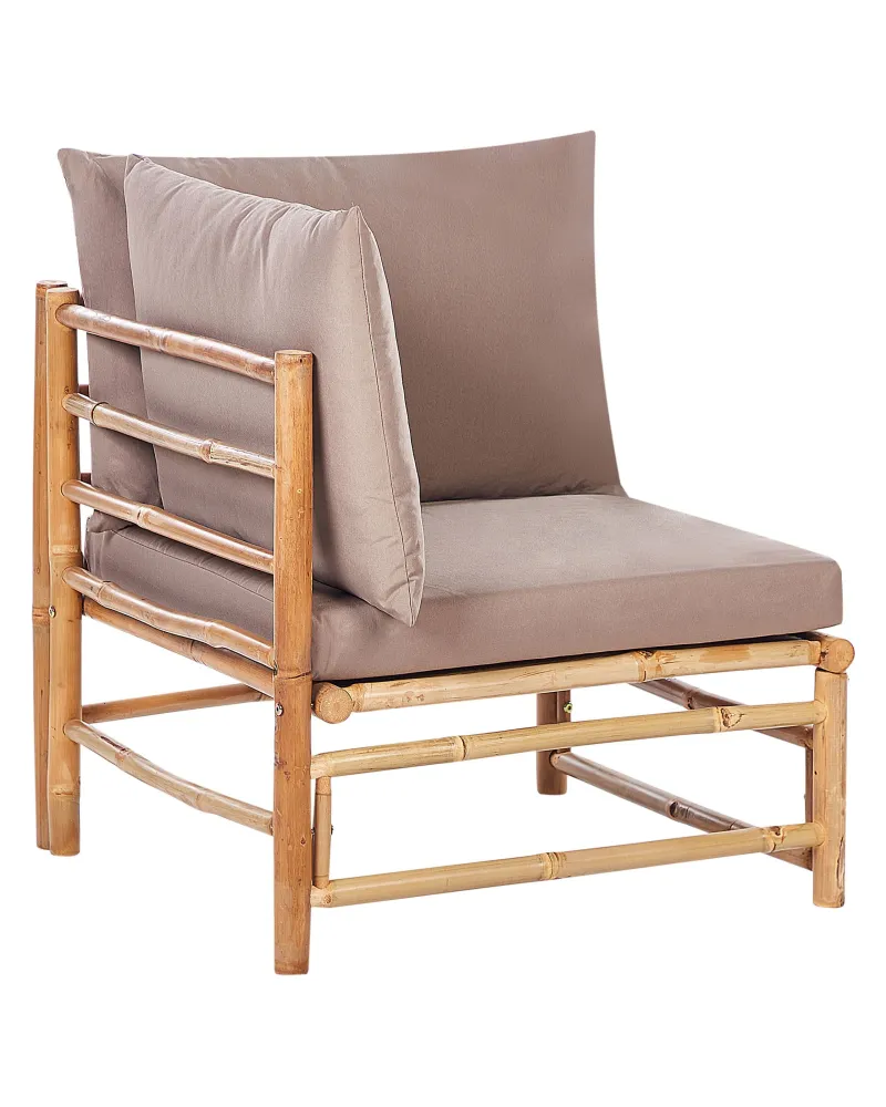 Modulo angolare da giardino CERRETO Legno di bambù Tortora Legno Massello