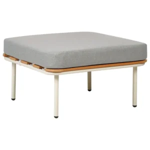 Ottomana da giardino SENISE Grigio Easy Storage