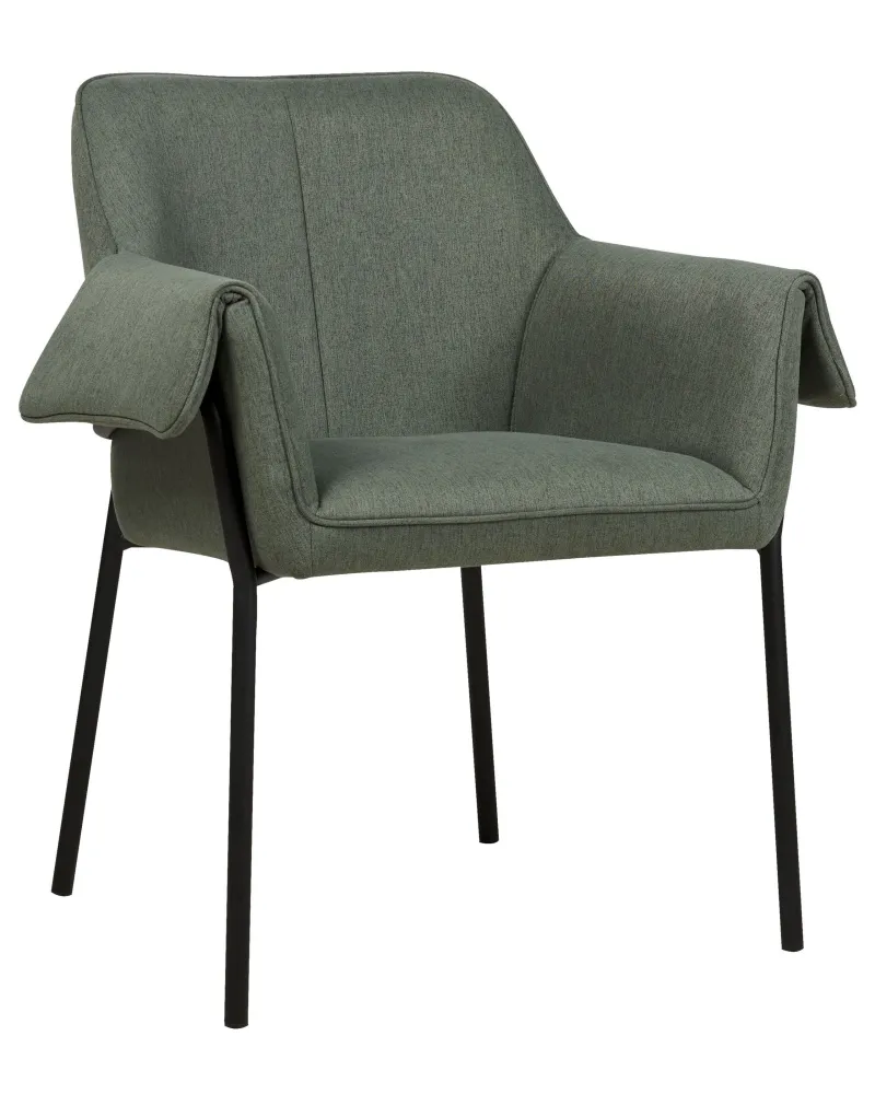 Poltrona ARLA Tessuto Verde cupo
