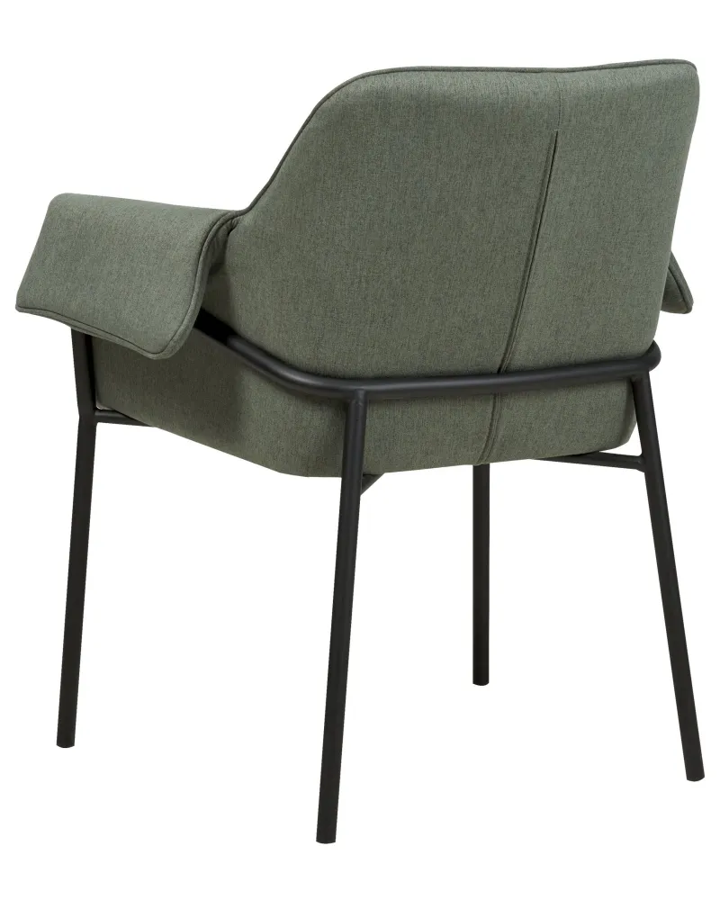 Poltrona ARLA Tessuto Verde cupo