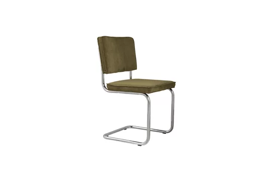 Poltrona Girevole Sedia Ridge Rib Verde Zuiver - 85cm