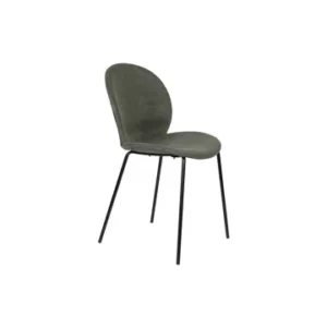 Poltrona Girevole Sedia velluto verde Bonnet Zuiver - 84cm