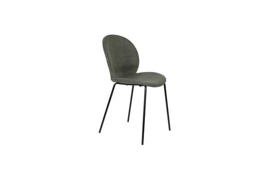 Poltrona Girevole Sedia velluto verde Bonnet Zuiver - 84cm