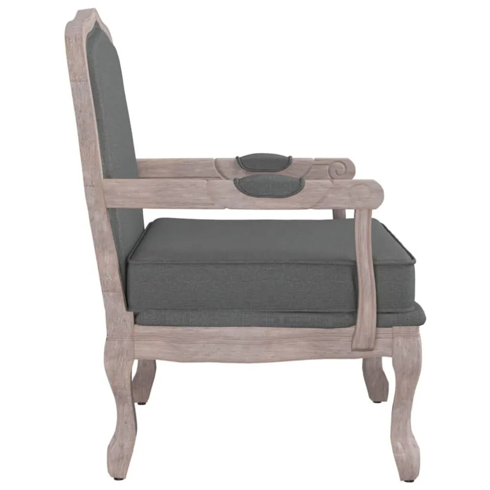 Poltrona Grigio Tenebroso 64x64x90 cm Tessuto