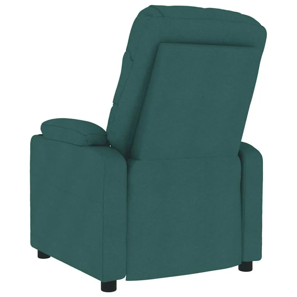 Poltrona Massaggiante Verde Nero Tessuto