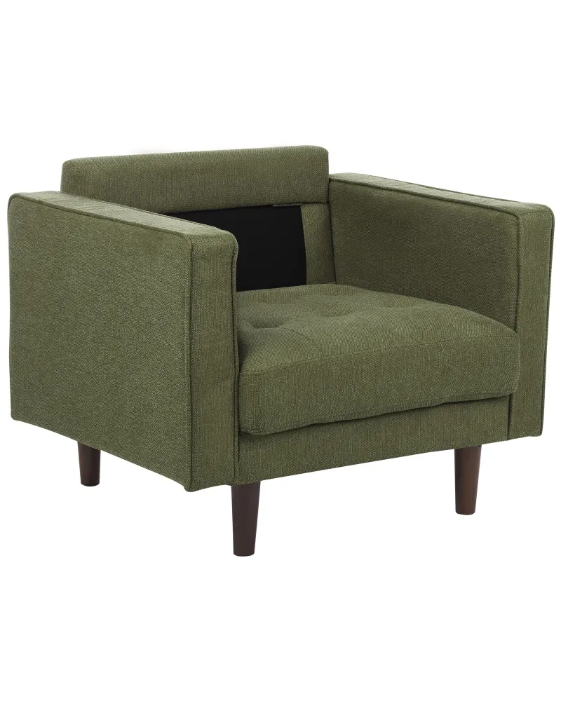 Poltrona NURMO Tessuto Verde nero