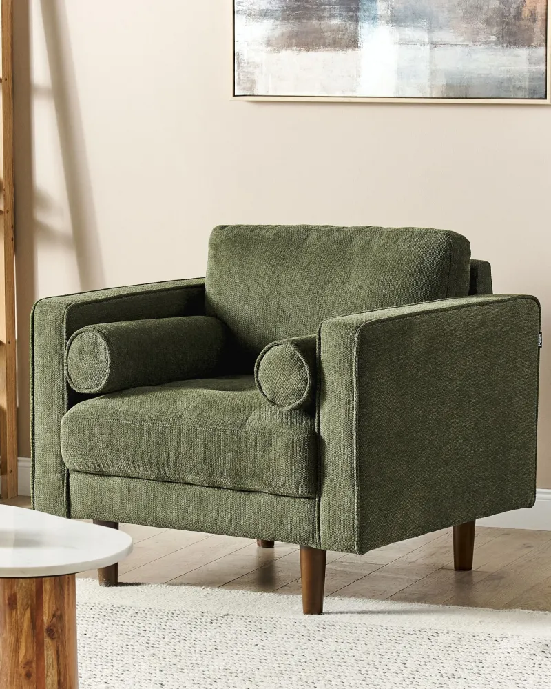 Poltrona NURMO Tessuto Verde ombroso