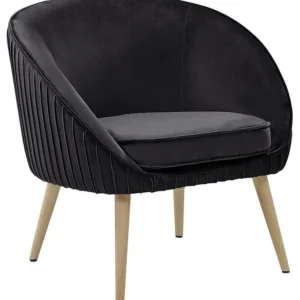 Poltrona TROMSO Velluto Nero
