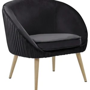 Poltrona TROMSO Velluto Nero