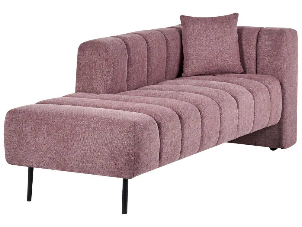 Right Hand Chaise Lounge Pink LANNILS