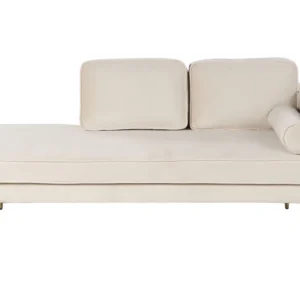 Right Hand Velvet Chaise Lounge Nocciola MIRAMAS