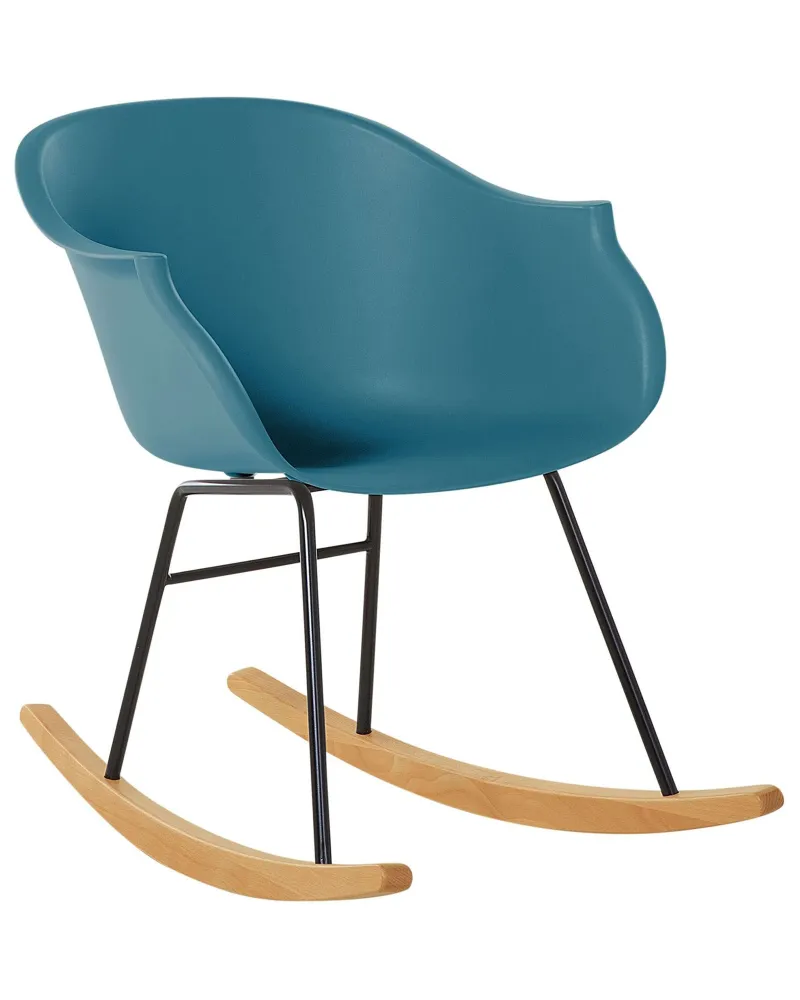 Rocking Chair HARMONY Synthetic Material Teal