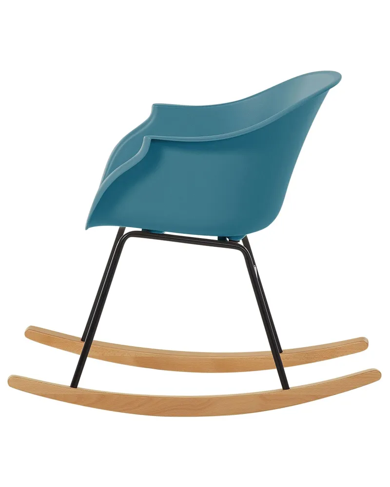 Rocking Chair HARMONY Synthetic Material Teal