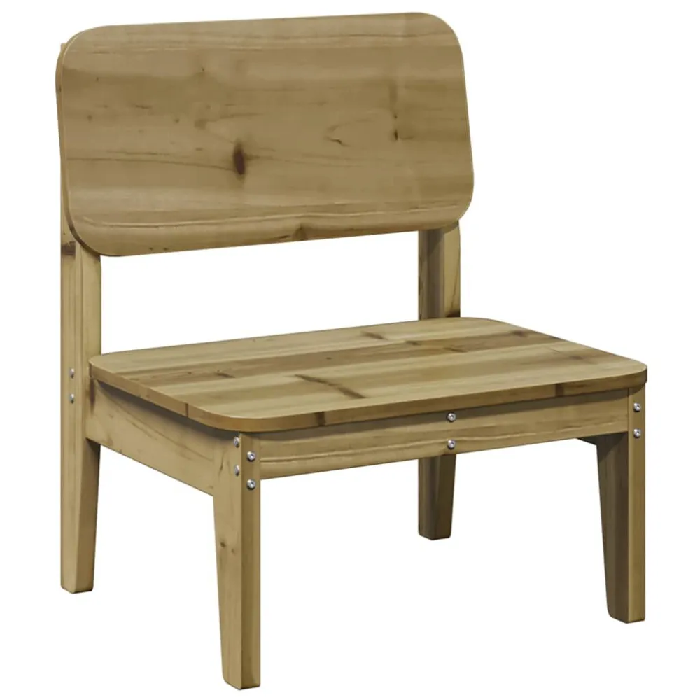 Sedia da Giardino 60x52,5x72 cm Legno Impregnato di Pino