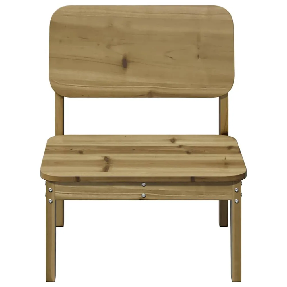 Sedia da Giardino 60x52,5x72 cm Legno Impregnato di Pino