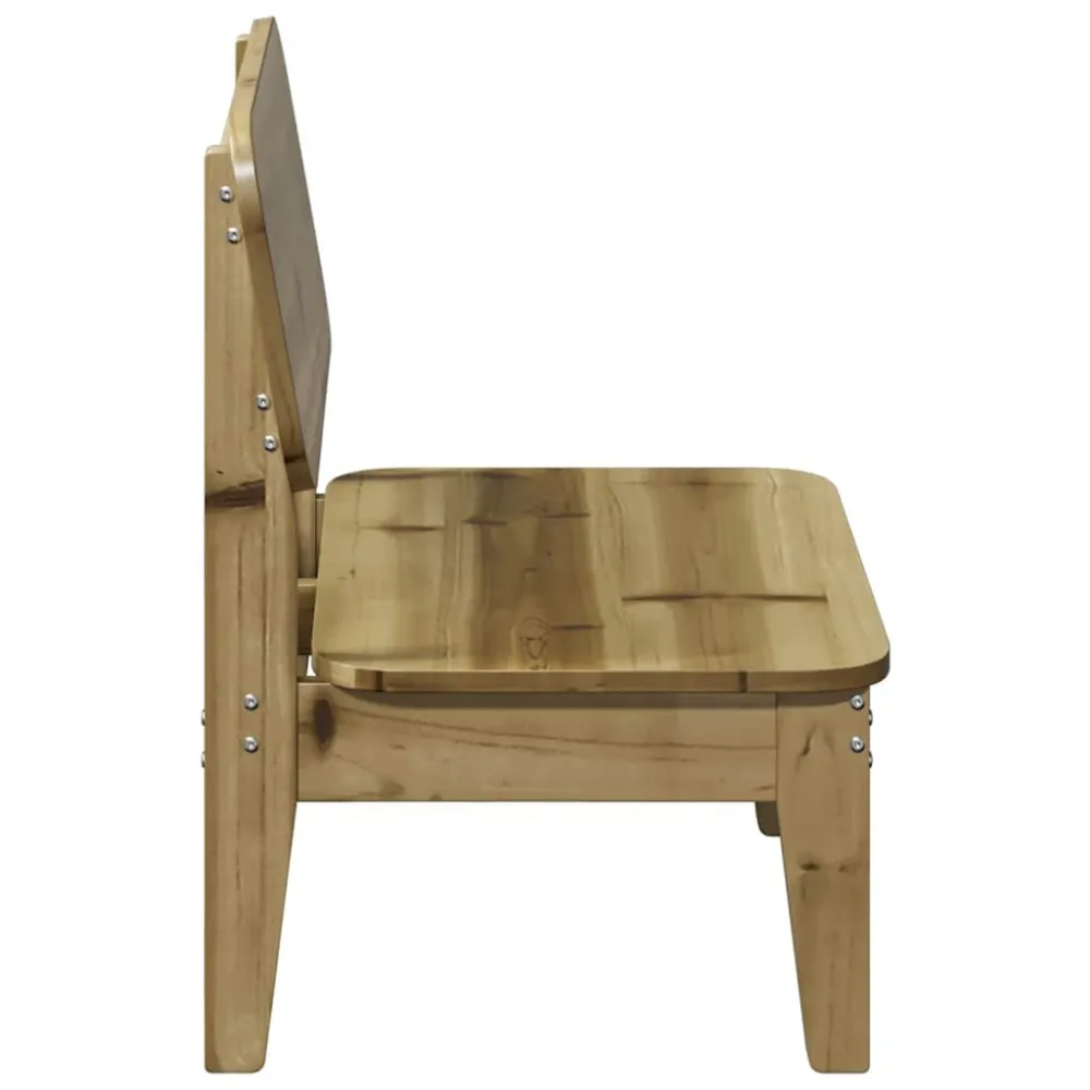 Sedia da Giardino 60x52,5x72 cm Legno Impregnato di Pino