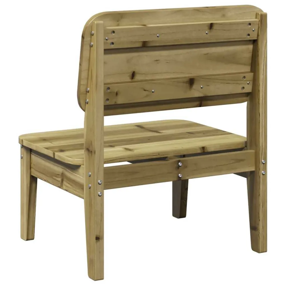 Sedia da Giardino 60x52,5x72 cm Legno Impregnato di Pino