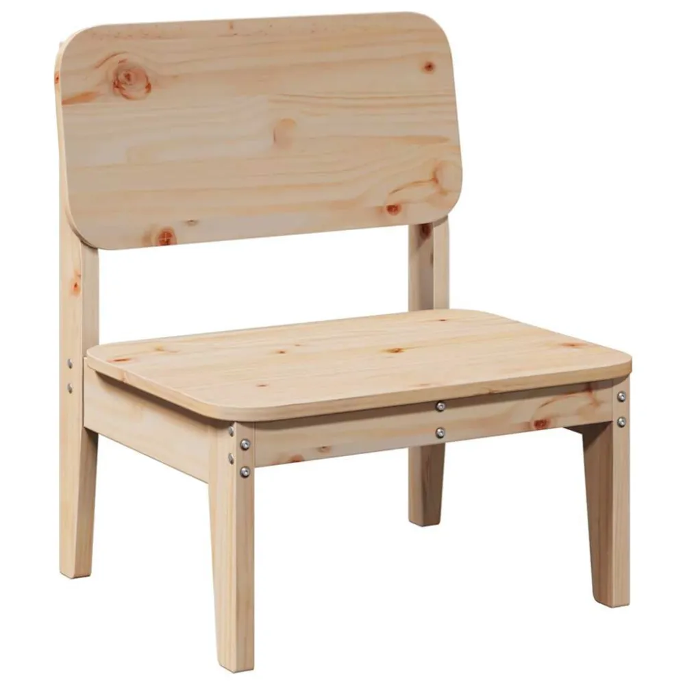 Sedia da Giardino 60x52,5x72 cm Legno Massello di Pino
