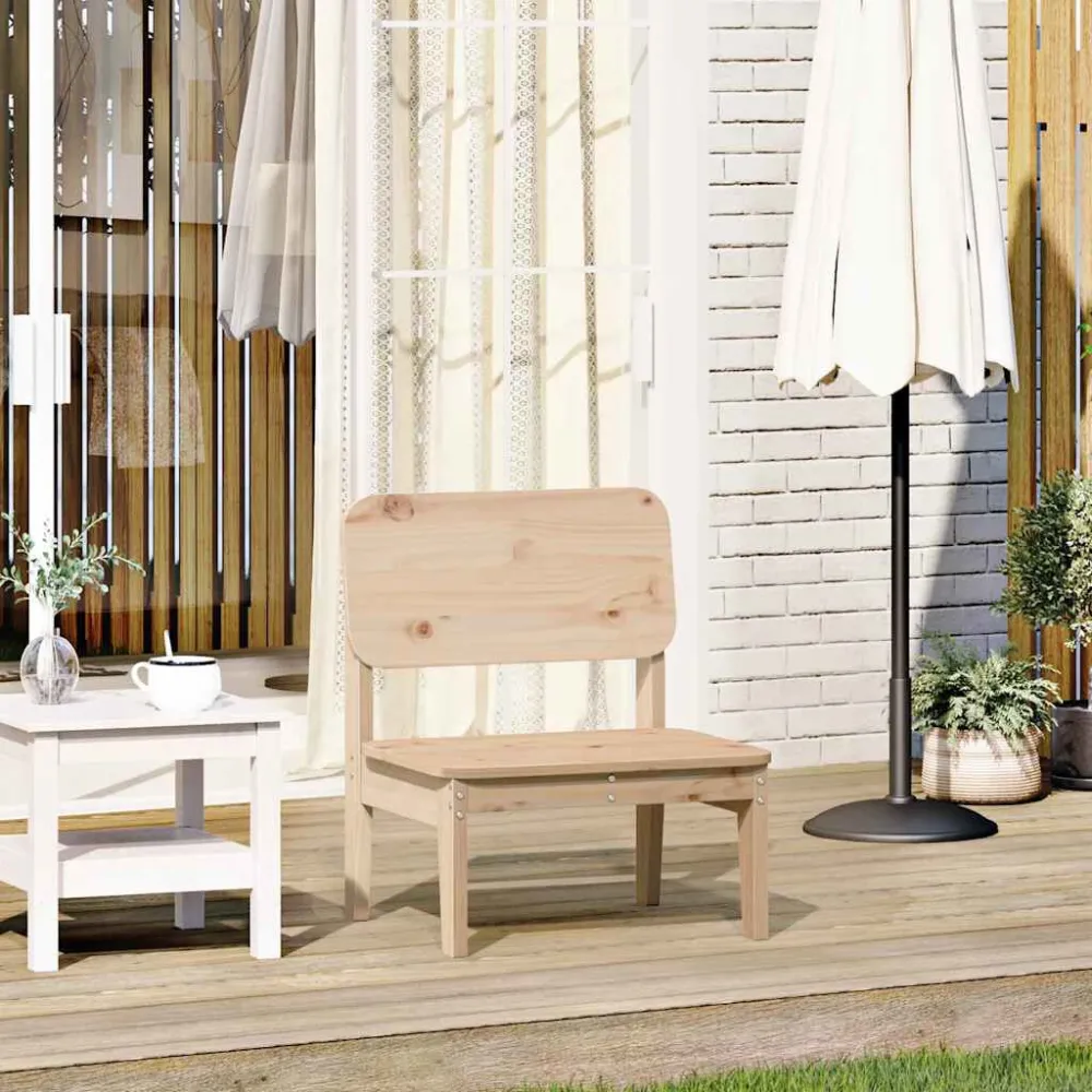 Sedia da Giardino 60x52,5x72 cm Legno Massello di Pino