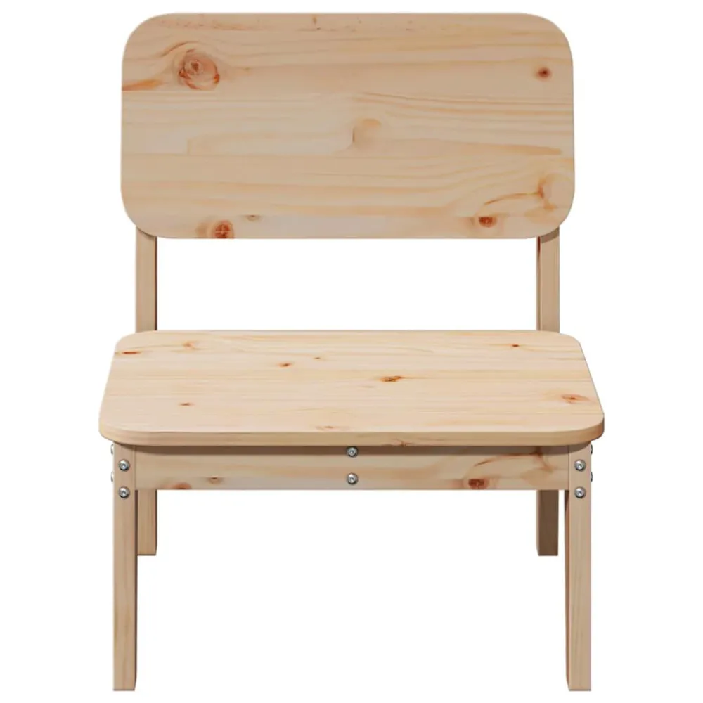 Sedia da Giardino 60x52,5x72 cm Legno Massello di Pino