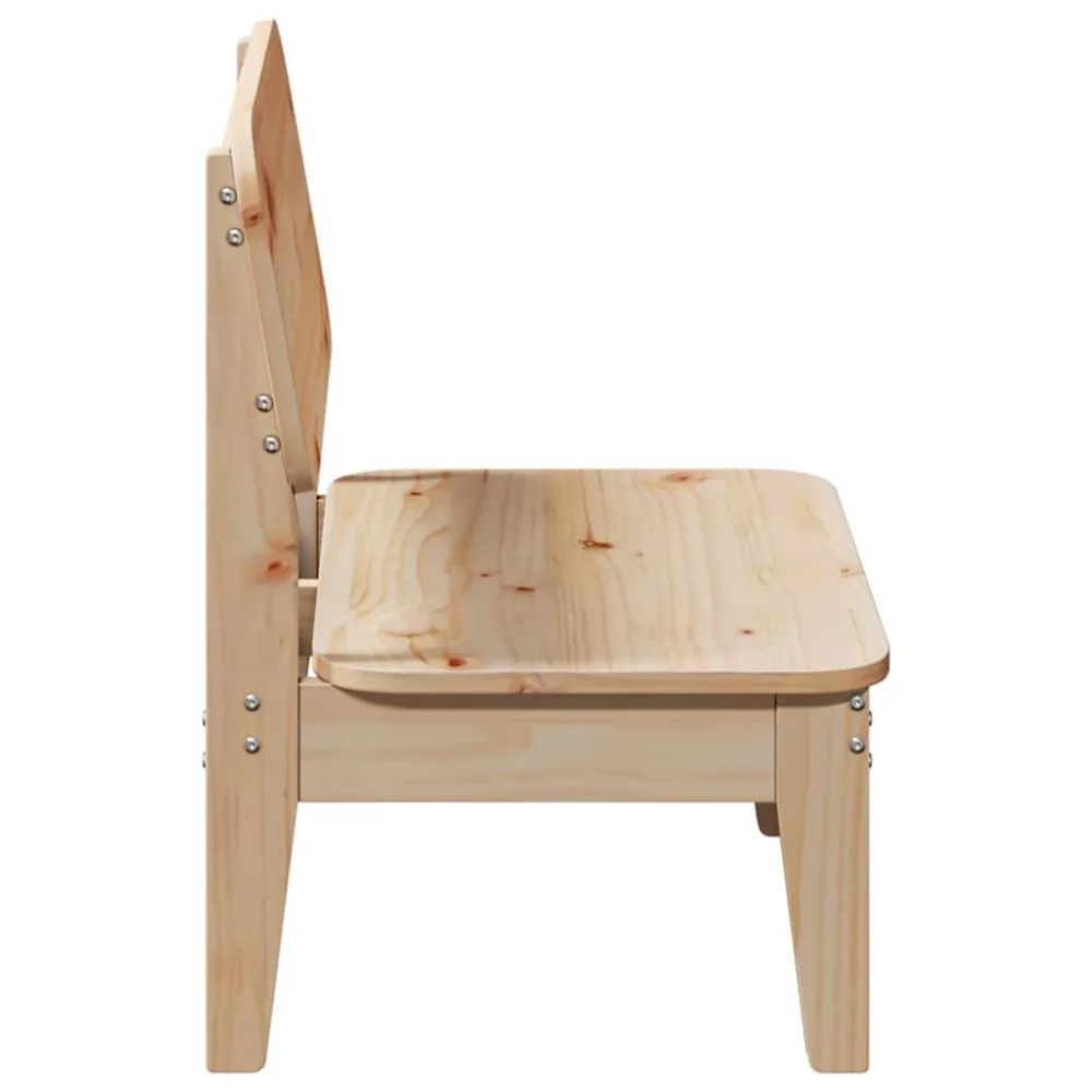 Sedia da Giardino 60x52,5x72 cm Legno Massello di Pino