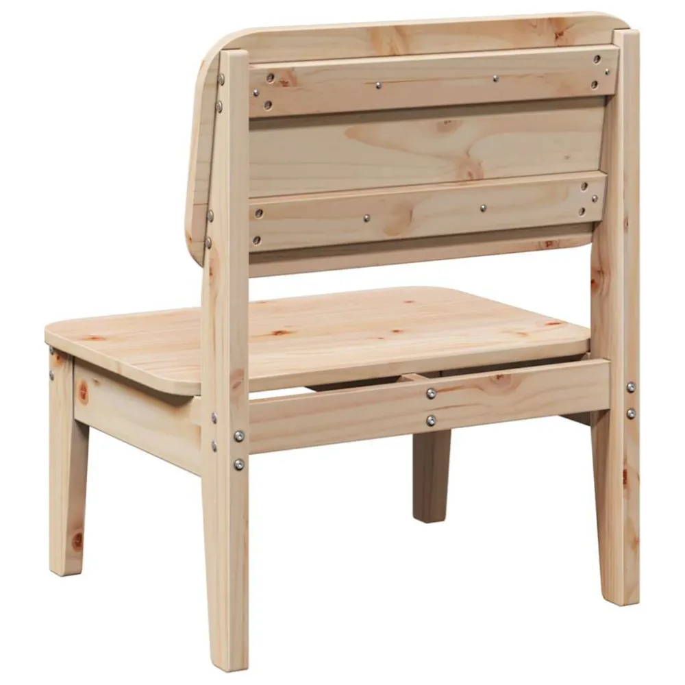 Sedia da Giardino 60x52,5x72 cm Legno Massello di Pino